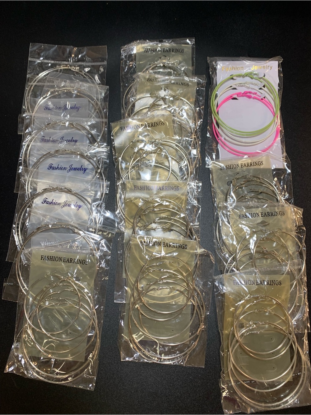New Lot of 16 packs of hoop earrings